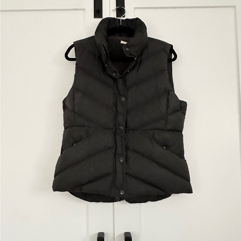 Vintage J. Crew Black Puffer Vest